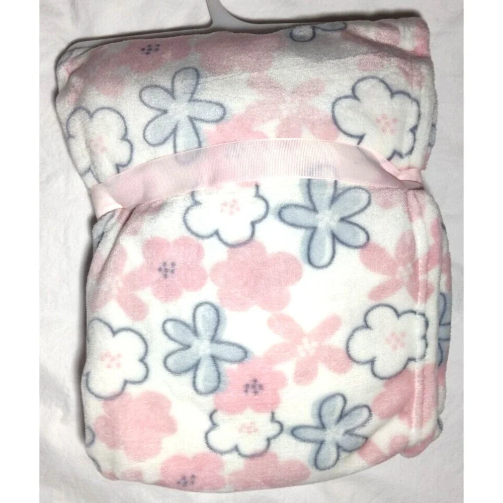 Duck Goose Baby Girl Flower Blanket‎ Bunny Stuffed Toy Lovey Tutu Pink White NWT